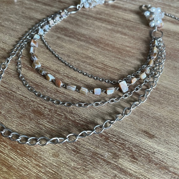 Sea shell-rocks  chain necklace - Picture 3 of 6